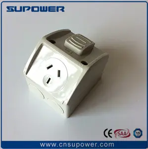 Australische Waterdichte IP53 1 Gang 15 Amp Geschakeld Stopcontact Enkele Power Point