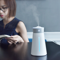 Mini Lampe Humidificateur Brume d'Air Ultrasonique Ventilateur Frais Chambre Maison Usb Humidificateur Portable