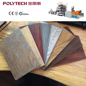 2024 PVC waterproof wear-resistance wood texture wpc vinyl floor machine spc flooring equipment for sale