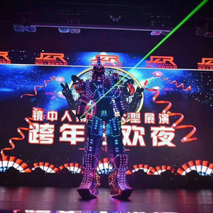 Costume de robot géant 3D à LED pour adultes, grand costume robotique à fibres optiques, jupe de ballet à LED, marcheur, 1 pièce - Product Image 5