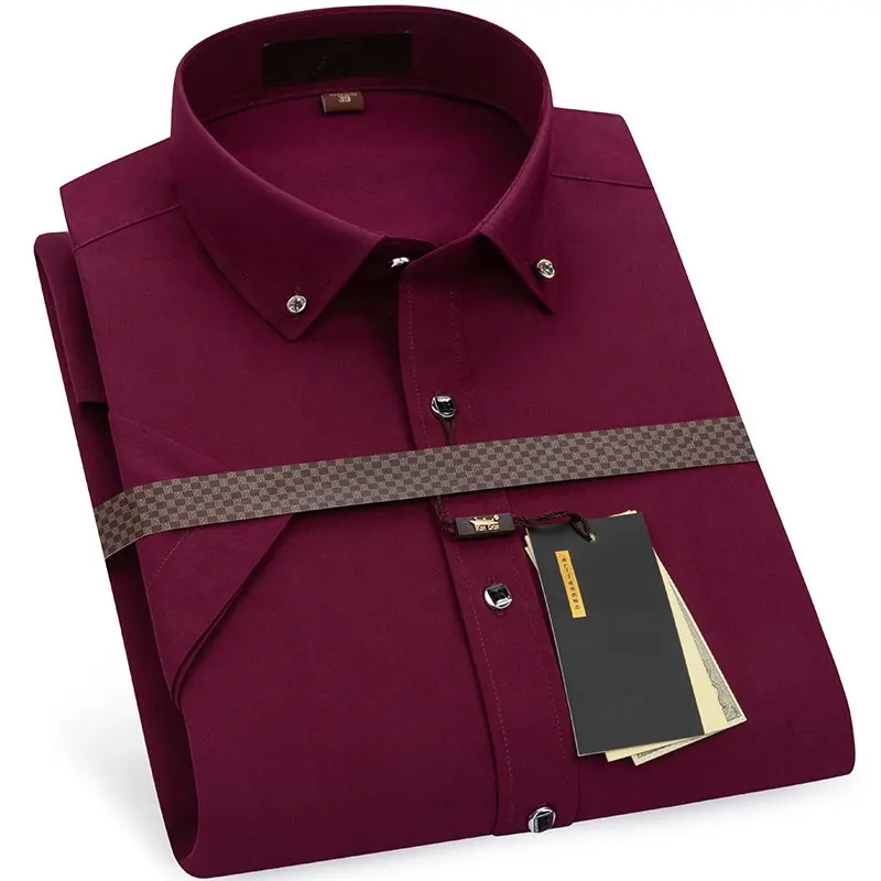 Custom non ironing men long sleeve office business formal dress shirts