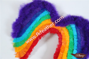 Tinti Multicolore Testa di Marabù Turchia Piuma delle <span class=keywords><strong>Ali</strong></span> di <span class=keywords><strong>Angelo</strong></span> Per Adulti - Product Image 2