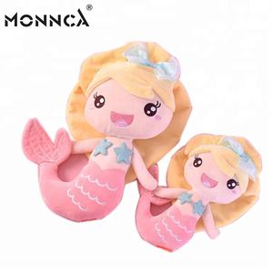 Chica de dibujos animados suave peluche sirena promoción llavero lindo sirena llaveros - Product Image 1