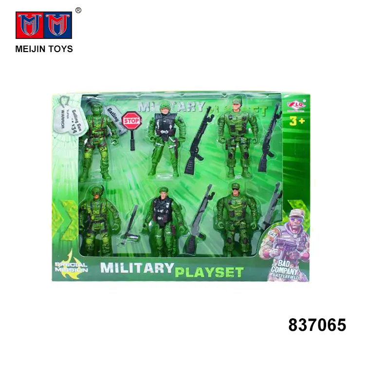 Preço barato de plástico modelo soldado militar play set brinquedo de plástico para venda