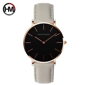 Hannah Martin Custom Logo <span class=keywords><strong>orologio</strong></span> al quarzo da <span class=keywords><strong>donna</strong></span> 36mm quadrante <span class=keywords><strong>nero</strong></span> semplice Design di lusso <span class=keywords><strong>orologio</strong></span> da polso da <span class=keywords><strong>donna</strong></span> di piccole dimensioni <span class=keywords><strong>orologio</strong></span> minimalista - Product Image 4