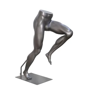 Mâle bas corps en fiber de verre mannequin de jambe course pose