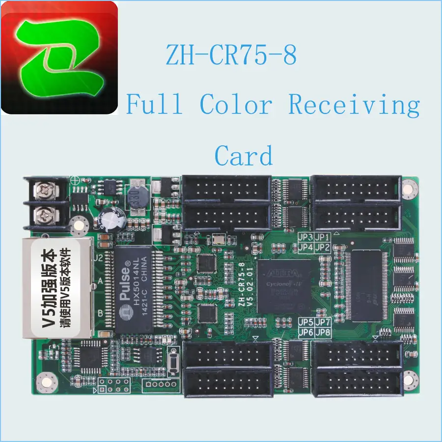 ZH Внешние Светодиодные индикаторы модуля P10 ZH-CR75-8 контроллер получения карты