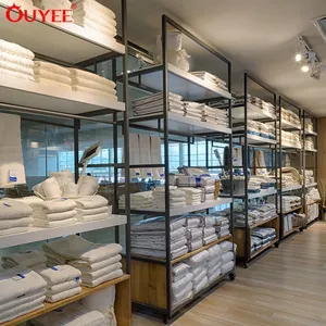 Retail Store Display Furniture Wall Cabinet Textile Display Racks Textile Shop Furniture for Houseware