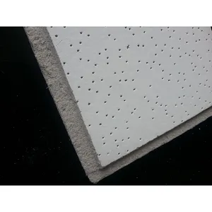 Soundproof Tegular Edge Mineral Fiber Board For Ceiling System Size