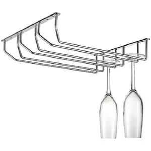 Su misura 1 ~ 12 Rack vetro vino gancio doppio fila campione gratuito multifunzionale armadio appeso scolapiatti in metallo parete <span class=keywords><strong>cucina</strong></span> montata - Product Image 1