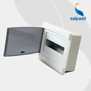 Saip/saipwell caixa de distribuição, 360*220*80mm novo design modular plástico elétrico mcb à prova d'água