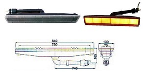 Riscaldatore a Infrarossi a Gas Naturale NG per Cabine di Verniciatura con Motore a Risparmio Energetico - Product Image 2