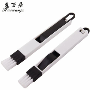 Mini brosse de nettoyage pour rail de stores, brosse de nettoyage pour les crevasses, pour clavier et <span class=keywords><strong>cheminée</strong></span>, pelle à poussière incluse - Product Image 2