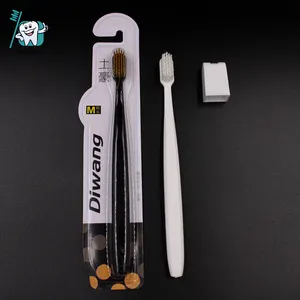 2024 New comfortable tooth brush rubber handle personalized design adults toothbrush for home use