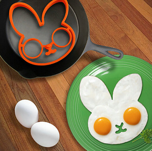 Dispositif à omelette de lapin en <span class=keywords><strong>Silicone</strong></span>, anneau de crêpière pour œufs c Bar à manger, <span class=keywords><strong>moule</strong></span> à pastèque de lapin - Product Image 1
