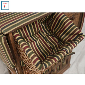 Tablero de madera Material <span class=keywords><strong>mesa</strong></span> de <span class=keywords><strong>planchar</strong></span> con cestas de mimbre - Product Image 4