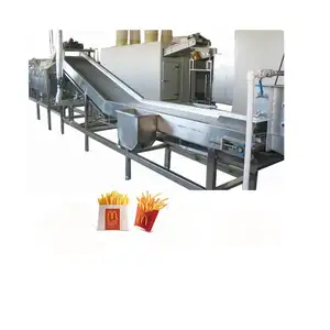 Automatico pieno di no-fritto patatine fritte linea di produzione/chips di patate al forno macchina