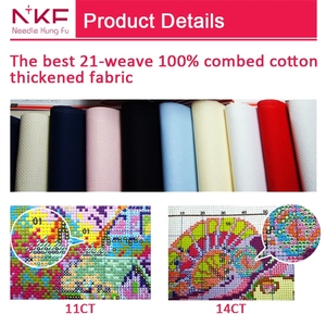 Kit <span class=keywords><strong>de</strong></span> broderie DIY NKF, artisanat textile, peintures à la main faciles, artisanat, motifs floraux colorés, <span class=keywords><strong>point</strong></span> <span class=keywords><strong>de</strong></span> <span class=keywords><strong>croix</strong></span> - Product Image 4