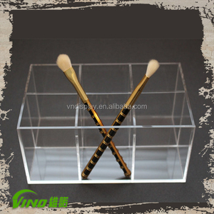 Clear Acrylic Box for Roses Display Storage,Custom Wedding Decorative Sweet Box, Cosmetic <b>Divided</b> Gift Box Pen Holder - Product Image 1