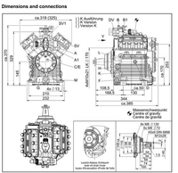Compresseur Bock d'origine FKX40 560k pour climatiseur de bus