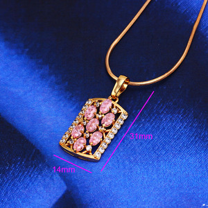 31304-Xuping Thiết Kế Cổ Điển Hợp Kim Kim Cương Mặt Dây Chuyền Hình Vuông - Product Image 4