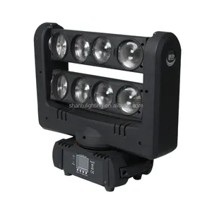 Baisun marka fabrika fiyat RGBW 8*10w led örümcek ışın hareketli kafa lambaları için DMX512 düğün dj disko ışığı