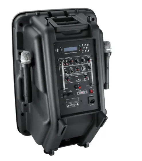 Haut-parleur amplificateur intégré chariot dj sonorisation actif 15 pouces haut-parleur boîte