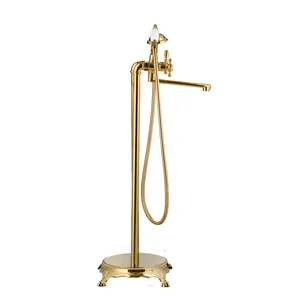 SM23011A-3 Австралийский цвет, отдельно стоящий набор для ванной комнаты, душа, черный смеситель для ванны с золотым краном