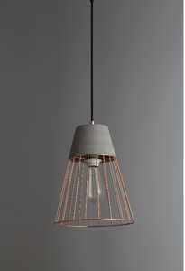 Vintage jaula de Metal Industrial <span class=keywords><strong>cemento</strong></span> colgante luces <span class=keywords><strong>gris</strong></span>/rojo comedor Bar techo accesorios Luz - Product Image 6