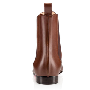 Botas Chelsea <span class=keywords><strong>de</strong></span> Cuero Marrón, Tacón Plano, Elásticas Laterales, Impermeables, Diseño Moderno, <span class=keywords><strong>Vestir</strong></span> Casual, Cómodas, <span class=keywords><strong>Botines</strong></span> al por Mayor - Product Image 2