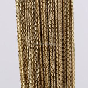 Catena in ottone grezzo di alta qualità da 0.8mm non placcata per gioielli - Product Image 5