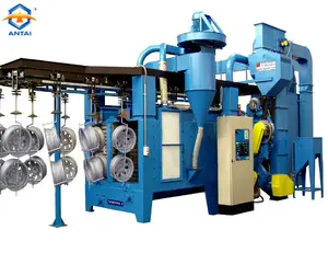 Alminuim Alloy Rim/wheel Cleaning Shot Blasting Machine China Supplier