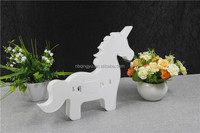 Lampe led blanche en forme de licorne, veilleuse, lampe de Table, signe de licorne, chapiteau, lettre, décoration intérieure, fonctionnement à piles