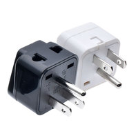Adaptateur de voyage universel 3 broches Type-B pour les États-Unis, le Canada, la France, l'UE, le Royaume-Uni et la Chine - Sortie AC certifiée CE
