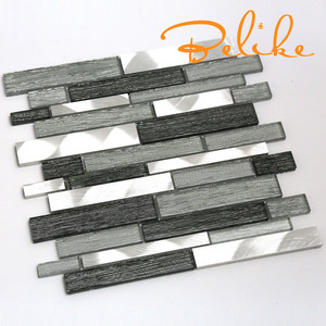 Tuyệt vời thủy tinh màu trắng đá thạch anh pha trộn khảm Nội Thất Tường gạch tính năng nhà bếp backsplash thanh thản đô thị thiết kế tối thiểu - Product Image 2