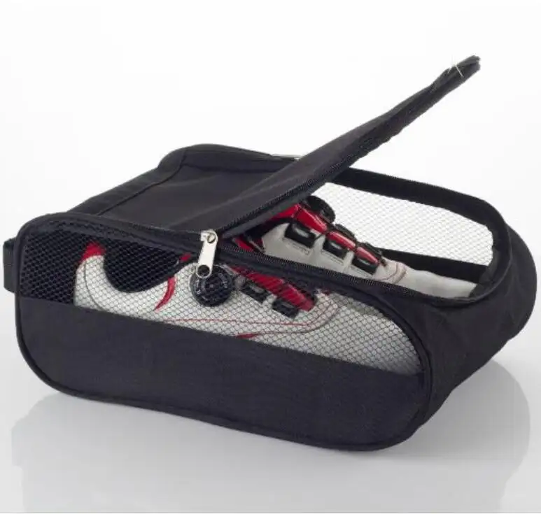 Respirant librement sac de chaussures de sport en maille de couleur assortie pour golf, baseball, football