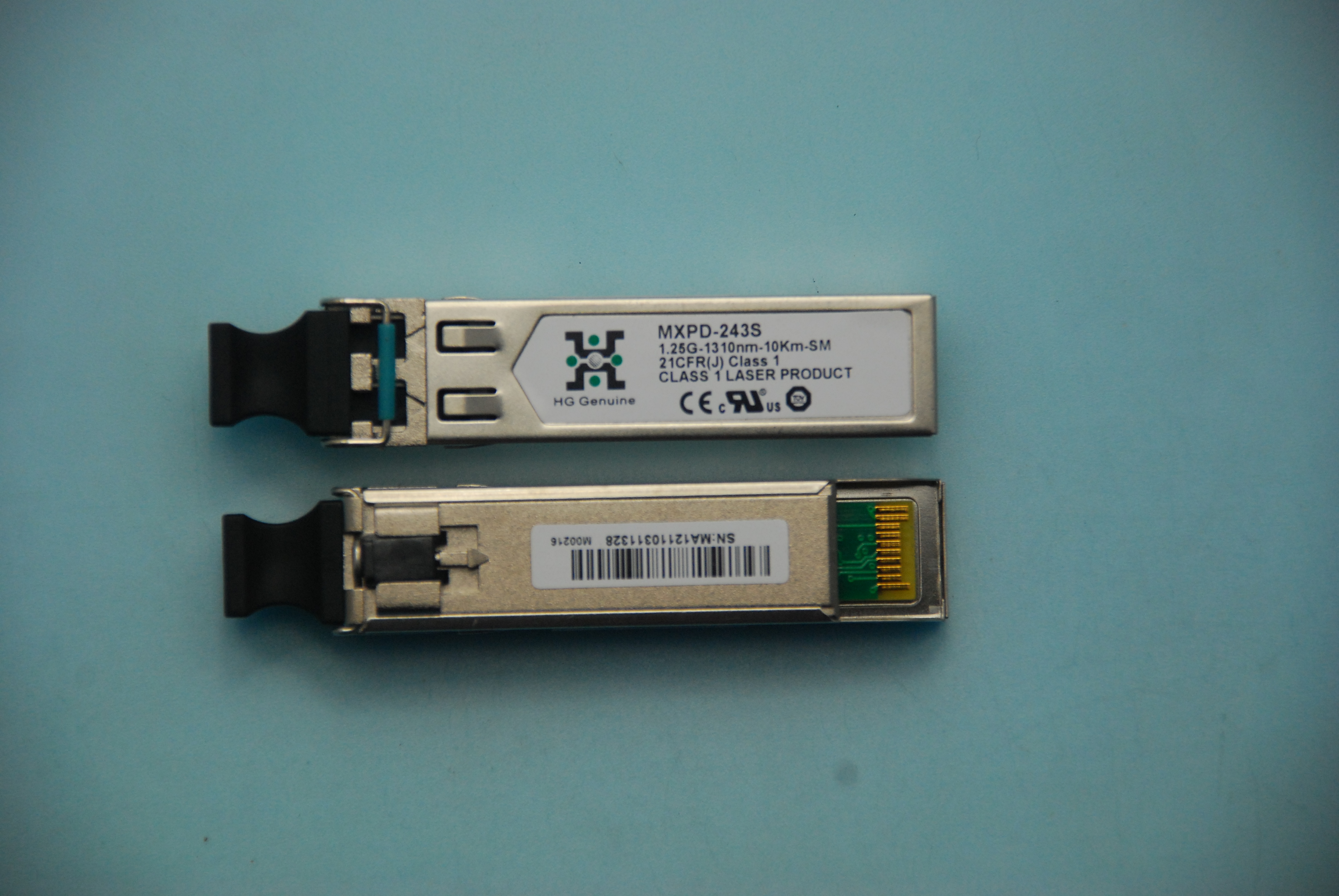 MXPD-243S HG純正1.25G-1310nm-10km光トランシーバーSFPファイバー