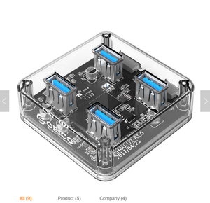 ORICO HUB <span class=keywords><strong>USB</strong></span> 3.0 4 Cổng Trong Suốt Cho Máy Tính Để Bàn/Máy Tính Xách Tay Với Cáp Dữ Liệu 30 / 100 CM Hỗ Trợ Nguồn Điện Micro <span class=keywords><strong>USB</strong></span> Ngoài - Product Image 2