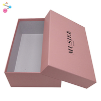 Luxuriöse Geschenkverpackung mit Logo-Aufdruck, Paris Rosa Deckel und Boden, Papier-Hartkarton für Lange Stiefel und Absatzschuhe, Schuhbox für Sneakers
