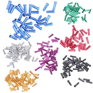 Aluminum Alloy Bike Bicycle Brake Cable Tips Crimps Bicycles Derailleur Shift End Caps core Inner Wire Ferrules 11*4*4mm