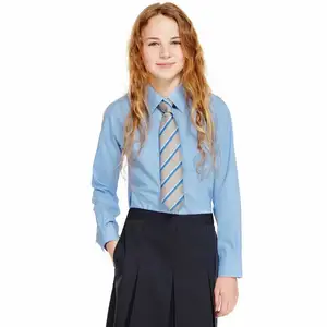 Hete Verkoop Polyester/Katoen Jongens En Meisjes School Shirts Uniform