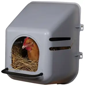 Cajas de plástico para anidación de pollos, soporte de pared resistente para huevos de gallina