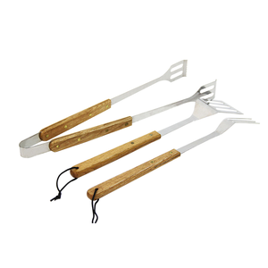 Juego de 3 piezas de barbacoa de acero inoxidable para acampada, SET de herramientas para jardín, playa, Taiwán - Product Image 1