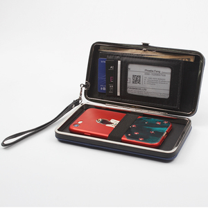 Pochette de téléphone <span class=keywords><strong>portefeuille</strong></span> en cuir pour femmes, <span class=keywords><strong>portefeuille</strong></span> avec nœud, longue Section, étui pour dames - Product Image 3