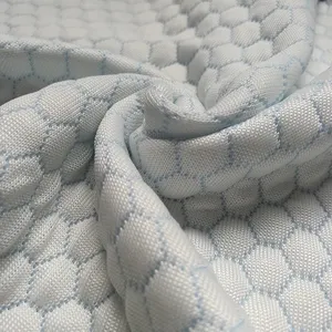 Modern Design Breathable Jacquard Anti-Static Cooling Towel Yarn 60%Poly 100%Poly 40%MICA Cooling YARN Fabric for Mattress