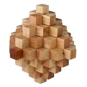 Puzzle 3D in Legno a Forma di Ananas, Giochi Rompicapo Educativi, Vendita all'Ingrosso - Product Image 1