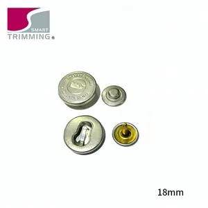Décoratif Rond 18mm personnalisé métal bouton pression pour les vêtements