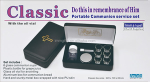 Juego de Artículos de Comunión Portátiles, Práctico Suministro para Iglesia, 6 Copas - Product Image 3