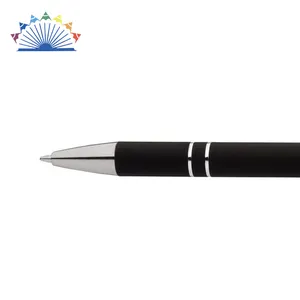 2 в 1 фирменный Мягкий сенсорный Стилус прорезиненная металлическая шариковая ручка для рекламы