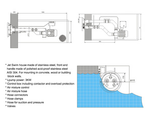 Appareil d'entraînement <span class=keywords><strong>à</strong></span> <span class=keywords><strong>contre</strong></span>-<span class=keywords><strong>courant</strong></span> pour piscine en PVC, machine <span class=keywords><strong>à</strong></span> vagues - Product Image 5